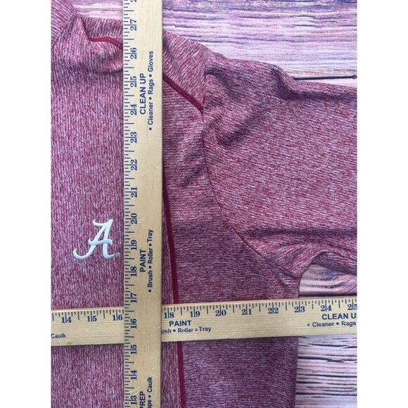 Alabama Crimson Antigua Tide Mens 1/4 Zip Long Sleeve Top Large - Picture 7 of 7